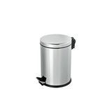 Omnisoft Plx3700-303 Krom Pedallı Paslanmaz Çöp Kovası 3 Lt Gri