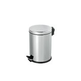 Omnisoft PLX3700-303 Krom Pedallı Paslanmaz Çöp Kovası 3 Lt