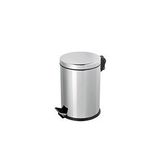 Omnisoft PLX3700-305 Krom Pedallı Paslanmaz Çöp Kovası 5 Lt