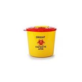 Omnisoft Tıbbi Atık Plastik Çöp Kovası 5 Lt Sarı