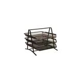 Omnixer Perfore Evrak Rafı Metal 3 Katlı Siyah (460G)