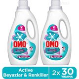 Omo Active Cold Power Beyazlar ve Renkliler Için Sıvı Deterjan 1500 ml X2 - 1,5 lt