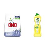 Omo Active Fresh 5,5 kg(1) Cif Krem Yüzey Temizleyici Limon Kokulu Yağ ve Kireç Sökücü Leke Çıkarıcı 750 ML(2)