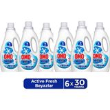 Omo Active Fresh Cold Power Beyazlar Için Sıvı Deterjan 1500 ml x 6 Adet - 9 lt