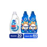 Omo Active Fresh Cold Power Beyazlar Için Sıvı Deterjan 1500 Ml X1 + Extra Konsantre Çamaşır Yumuşat