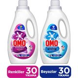 Omo Active Fresh Cold Power Beyazlar Sıvı Deterjan 1500ML X1 + Omo Renkliler Sıvı Deterjan 1500ML X1 - 1,5 lt