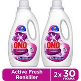 Omo Active Fresh Cold Power Renkliler Için Sıvı Deterjan 1500 ml X2 - 1,5 lt