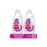 Omo Active Fresh Cold Power Renkliler için Sıvı Deterjan 1500 ml x2