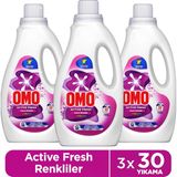 Omo Active Fresh Cold Power Renkliler Için Sıvı Deterjan 1500 ml X3 - 1,5 lt