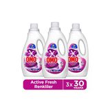 Omo Active Fresh Cold Power Renkliler için Sıvı Deterjan 1500 ml x3