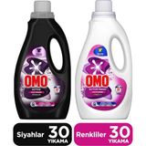 Omo Active Fresh Cold Power Renkliler Sıvı Deterjan 1500ML X1 + Omo Siyahlar Sıvı Deterjan 1500ML X1 - 1,5 lt