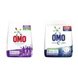 Omo Active Fresh Renkliler için 36 Yıkama Toz Deterjan (1 x 5500 g)(1) Omo Active Oxygen Toz Çamaşır Deterjanı Beyazlar için, 4.5 kg(1)