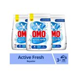 Omo Active Fresh Toz Çamaşır Deterjanı Beyazlar İçin En Zorlu Lekeleri İlk Yıkamada Çıkarır 5,5 Kg X 3 Adet