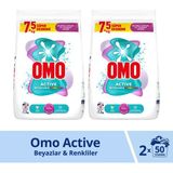 Omo Active Fresh Toz Çamaşır Deterjanı Renkliler 7.5 kg X2 - 15 kg