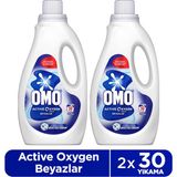 Omo Active Oksijen Etkisi Beyazlar Için Sıvı Deterjan 1500 ml X2 - 1,5 lt