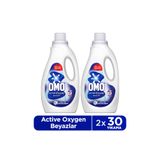 Omo Active Oksijen Etkisi Beyazlar İçin Sıvı Deterjan 1500 Ml X2