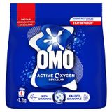 Omo Active Oxygen Toz Çamaşır Deterjanı Beyazlar için, 1.2 Kg (6 paketi)