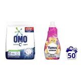 Omo Active Oxygen Toz Çamaşır Deterjanı Beyazlar için, 4.5 kg(1) Yumoş Uzman Konsantre Çamaşır Yumuşatıcısı Renk Koruma Kalıcı Koku 50 Yıkama (1 x 1200 mL)(2)