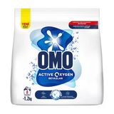 Omo Active Oxygen Toz Çamaşır Deterjanı Beyazlar İçin En Zorlu Lekeleri İlk Yıkamada Çıkarır 1,2 Kg 2 Adet