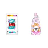 Omo Active Toz Deterjan ve Yumoş Extra Yumuşatıcı Paketi (9kg + 1440ml)