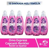 Omo Express Fresh Capcanlı Renkler Renkli & Siyahlar Sıvı Çamaşır Deterjanı 1480 ml x 6 Adet - 1,48 lt