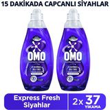 Omo Express Fresh Capcanlı Siyahlar Sıvı Çamaşır Deterjanı 1480 ml X2 Hızlı Temizlik ve Ferahlık - 1,48 lt