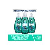 Omo Express Fresh Kötü Koku Karşıtı Beyaz Ve Renkliler Sıvı Çamaşır Deterjanı 1480 ml X3