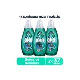Omo Express Fresh Kötü Koku Karşıtı Beyazlar ve Renkliler için Sıvı Deterjan 1.48 lt 3'lü