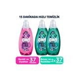 Omo Express Fresh Sıvı Çamaşır Deterjanı, Beyaz ve Renkliler 1480ml x2 + Çarpıcı Renkli ve Siyahlar 1480ml, Set