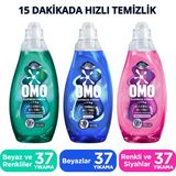 Omo Express Fresh Sıvı Deterjan 1480 ml Ultra Beyaz X1 Renkli ve Siyahlar X1 Kötü Koku Karşıtı X1 - 1,48 lt