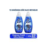 Omo Express Fresh Ultra Beyaz Sıvı Çamaşır Deterjanı 1480 ml X2