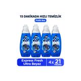 Omo Express Fresh Ultra Beyaz Sıvı Çamaşır Deterjanı 840 ml x4