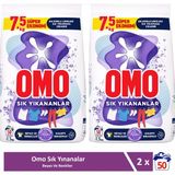 Omo Matik Toz Çamaşır Deterjanı Sık Yıkananlar Beyaz ve Renkliler Için 7.5 kg x 2 Adet - 15 kg