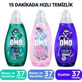 Omo Sıvı Deterjan 1480ML Siyahlar + Kötü Koku Karşıtı Beyaz ve Renkliler + Sensitive Beyaz&renkliler - 1,48 lt
