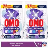 Omo Toz Çamaşır Deterjanı Sık Yıkananlar Beyaz ve Renkliler Için 7.5 kg x 2 Adet - 7,5 kg