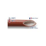 OMÉRIN Omerin 2.5 mm 250°C Silikon Cam Elyaf Yanmaz Makaron (İnce Cidar 15C2) - 1 Metre
