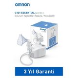 Omron C101 Essential Kompresörlü Nebulizatör, NE-C101-E, Solunum Hastalıkları Tedavisi