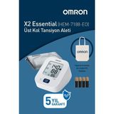 Omron X2 Essential Üst Koldan Ölçer Dijital Tansiyon Aleti+ Omron Tela Bez Çanta Hediyeli (m2 basic)