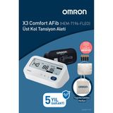 Omron X3 Comfort AFib Üst Koldan Ölçer Dijital Tansiyon Aleti Taşıma Çantası Hediyeli