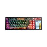 Omrs Store Aula L99 4" Akıllı Dokunmatik Ekranlı 3 Modlu Rgb Hot Swap Raindrop Switch Mekanik Kablosuz Oyuncu Klavyesi Kırmızı