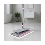 Omrs Store Deconox-Lavine One Click Mop Paleti 4xl Büyük Palet 32CM, 8 Adet Bez Hediyeli, Asansörlü Mekanizma Çok Pratik, Tembel El - Beyaz
