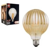 Omrs Store Ledx G-95 Kırılmaz Gövde 4,5 Watt Çizgili Rustik Ampul - Altın