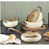 Oms 12001 Allure Pure Ceramic 7 Parça Biogranit Seramik Tencere Seti