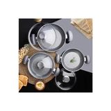 Oms 3004.04 Gri Sahan Seti 18-20-22 Cm