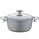 Oms 3110-24 24x12 cm Gri Granit Derin Tencere