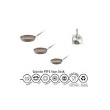 Oms 3207 Kumbeji Indüksiyon Uyumlu 3 Lü Tava Seti 24-26-28Cm