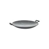 OMS 3225 - Tek Parça, Biogranit, Silikon Tutmaçlı 40 Cm. Sac Kavurma Tavası Gri Gövde, Gri Detay