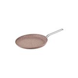 OMS 3234 Tek Parça Bio Granit 24 Cm Krep Tavası Sütlü Kahve Rengi