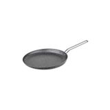 OMS 3234 - Tek Parça, Bio Granit, Ergonomik, Yapıştırmaz 24 Cm Krep Tavası Gri Gövde, Platin Detay