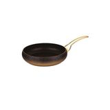 OMS 3241 Tek Parça Bio Granit Küre Kapaksız Tava 26x7 CM 2.80 LT Altın